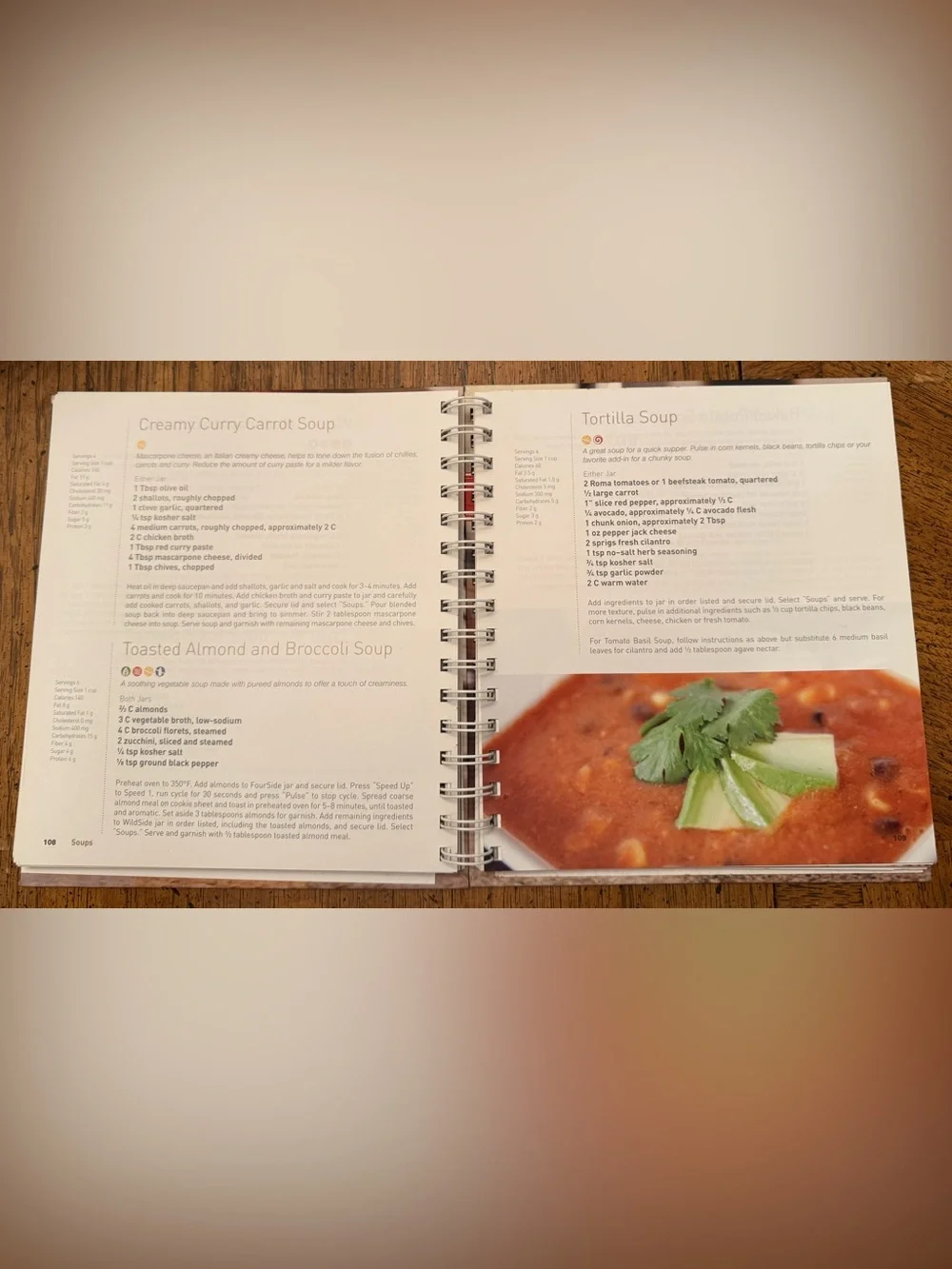 2 for $14 ⭐️ Blendtec Fresh Blends Recipe Book, a spiral-bound cookbook